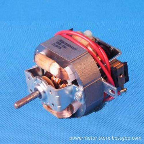 Universal AC motor with 230V/50Hz, used in hair drier
